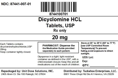 87441-007-01 Label (87441 007 01 Label)